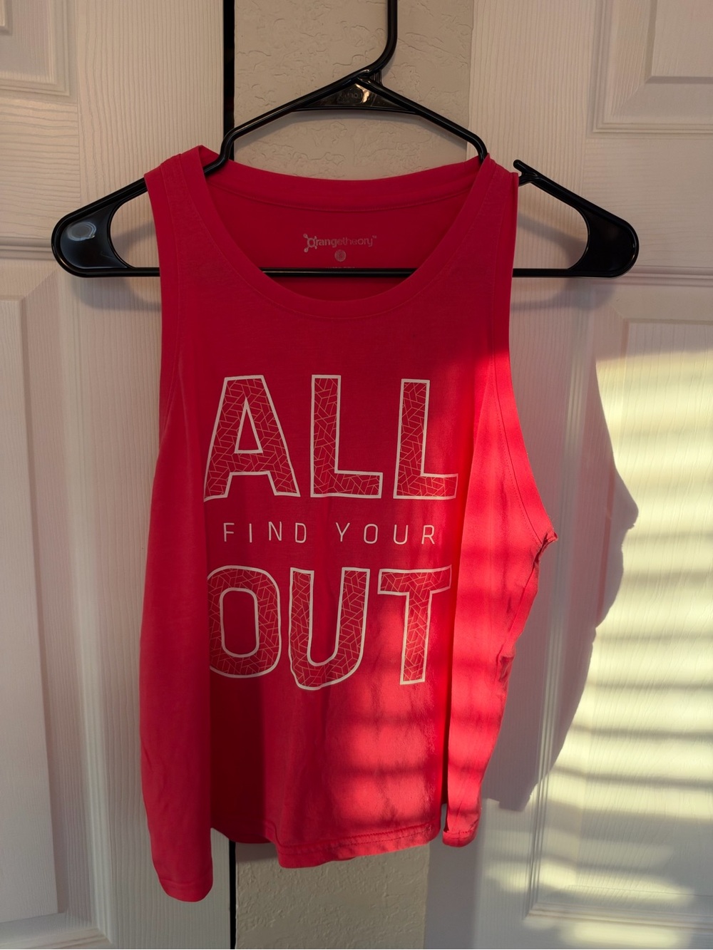Orangetheory Red Graphic Tank - "ALL OUT"